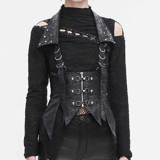 Noctis Gothic Corset Vest by Devil Fashion
