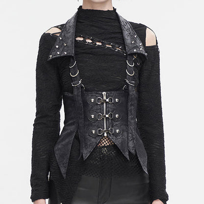 Noctis Gothic Corset Vest by Devil Fashion