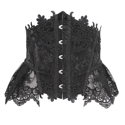 Brynne Gothic Lace Corset by Devil Fashion