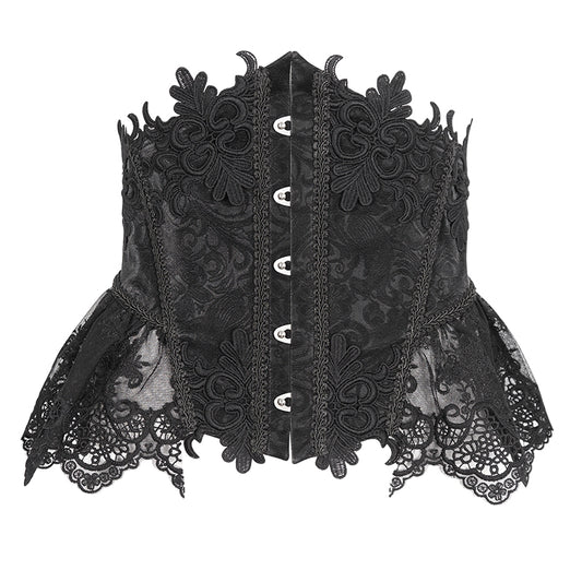 Brynne Gothic Lace Corset by Devil Fashion