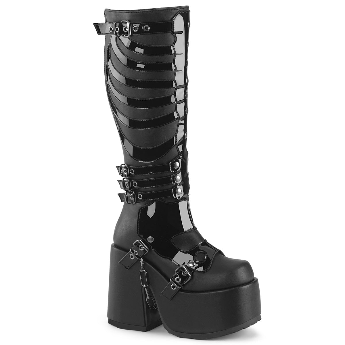CAMEL-235 Ribcage Boots by Demonia