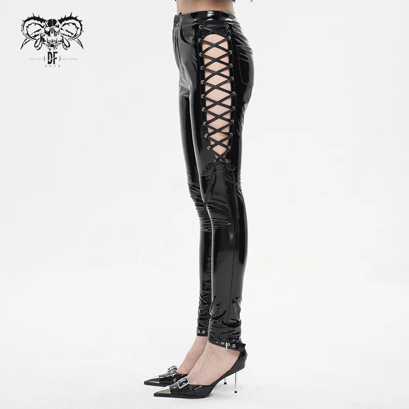 Purity Gothic Patent Leather Pants by Devil Fashion