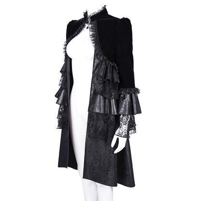 Rayleigh Victorian Gothic Velvet Jacket by Devil Fashion