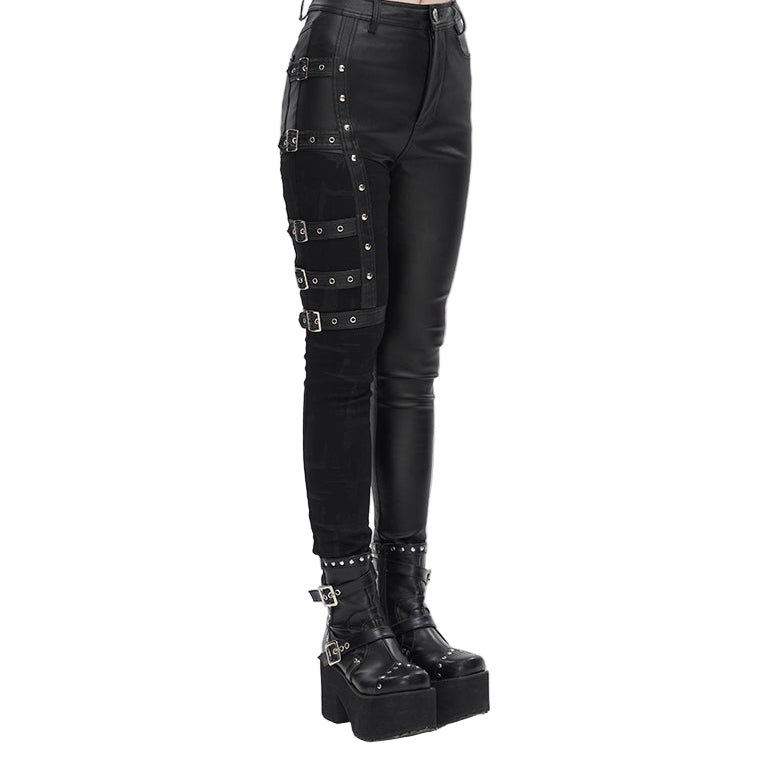 Grimsley Gothic Faux Leather Pants by Devil Fashion