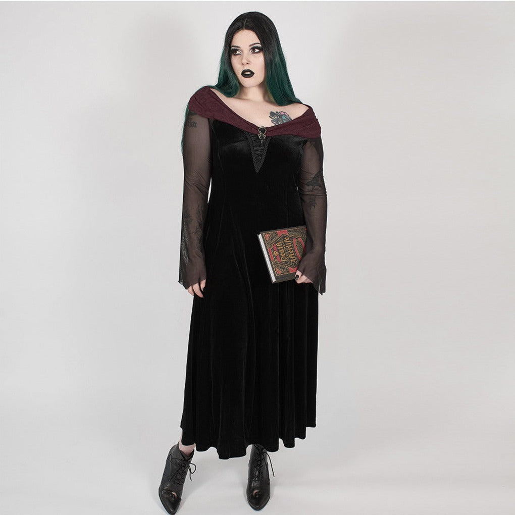 Haunted Grimoire Dress by Punk Rave