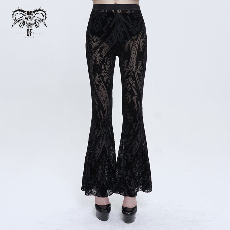 Salem Gothic Flare Pants by Devil Fashion