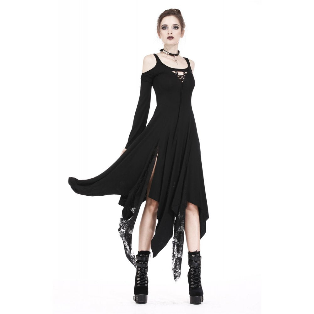 Gothic Irregular Hem Dress by Dark in Love – The Dark Side of Fashion