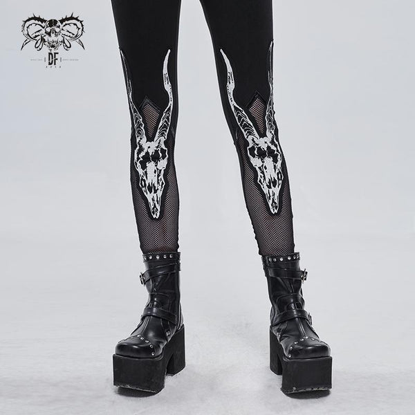 Twisted Horns Leggings by Devil Fashion