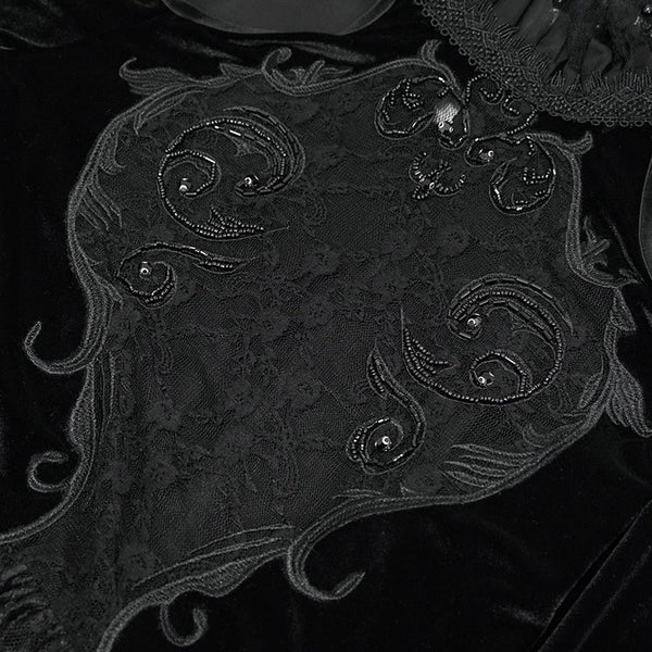 Gothic Dance For Roses Lace Dress by Eva Lady