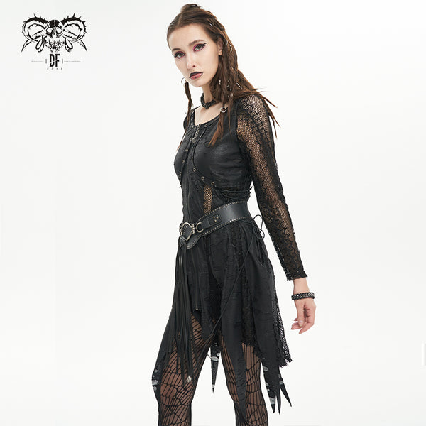 Silent Forest Zip Up Dress by Devil Fashion