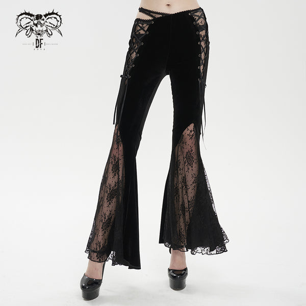 Romantic Phantom Flare Pants by Devil Fashion
