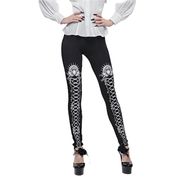 Queen Dollie Rose Leggings by Devil Fashion