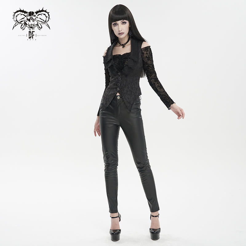 Vesper Gothic Vest Top by Devil Fashion