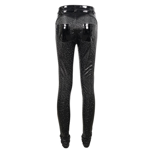 Hextatic Faux Leather Pants by Devil Fashion