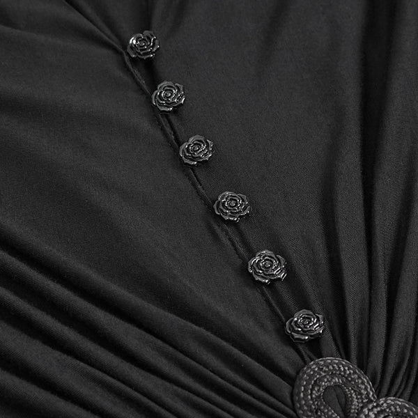 Isadora Plunge Neck Dress by Devil Fashion