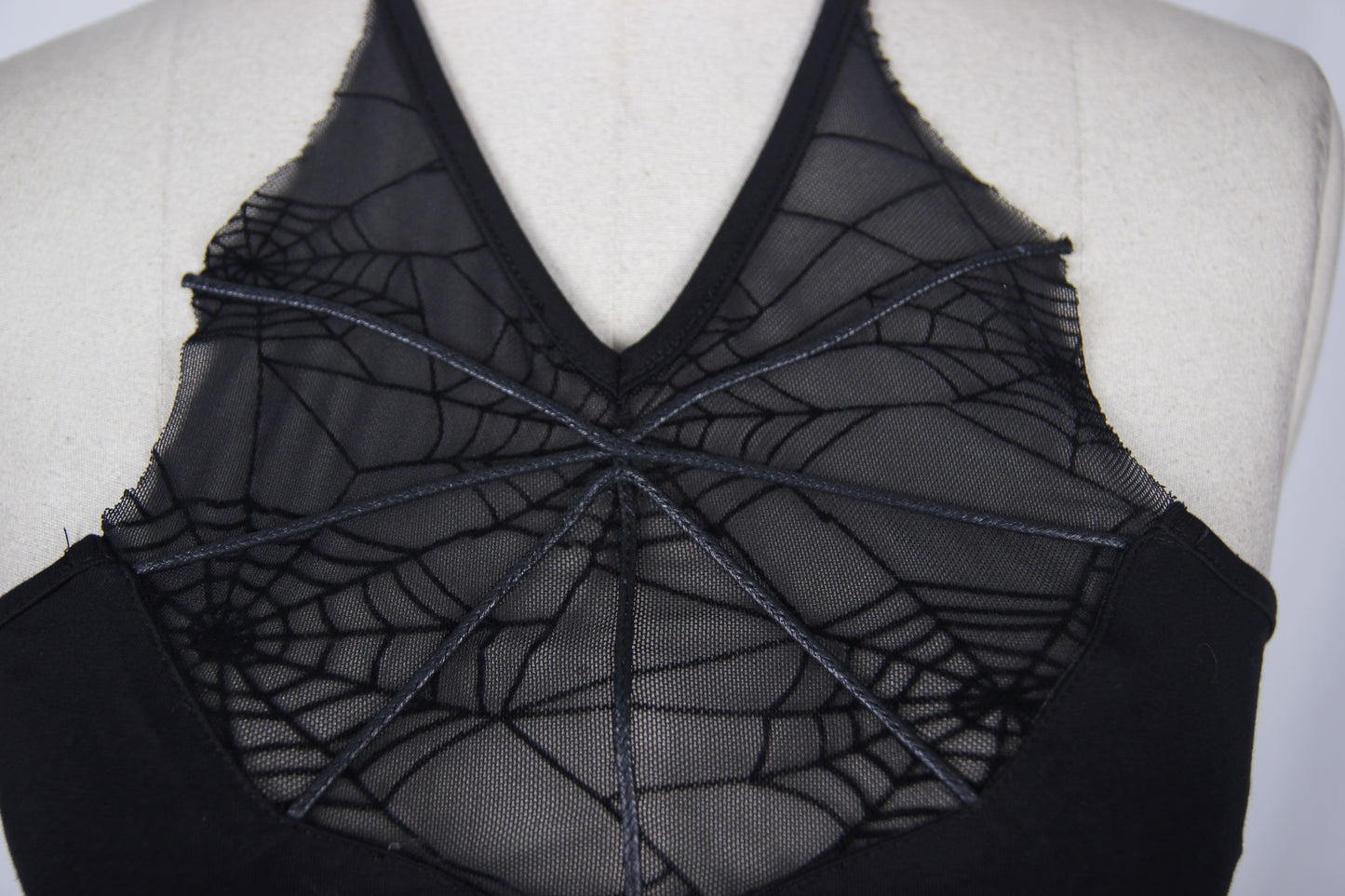 Spiderweb Halter Top Devil Fashion
