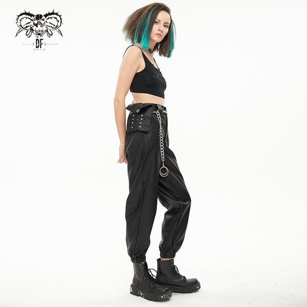 Damien Faux Leather Pants by Devil Fashion