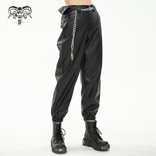 Damien Faux Leather Pants by Devil Fashion