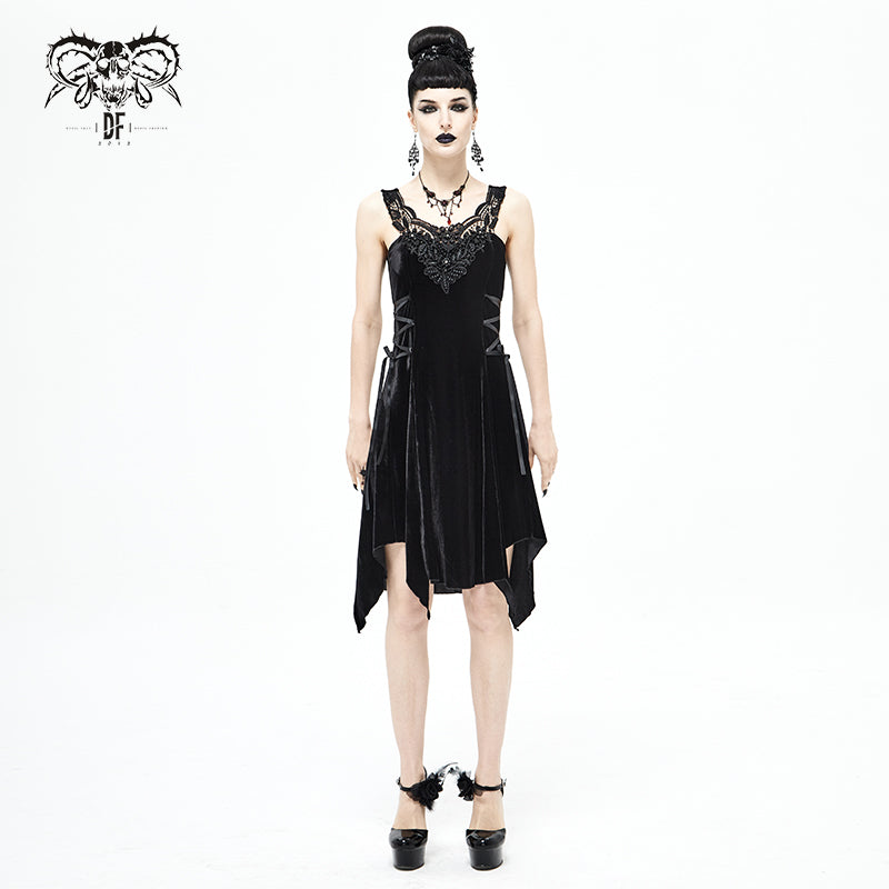 Dark Gardens Velvet Dress by Devil Fashion