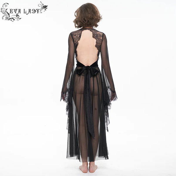 Ligeria Gothic Lace Nightgown Dress by Eva Lady
