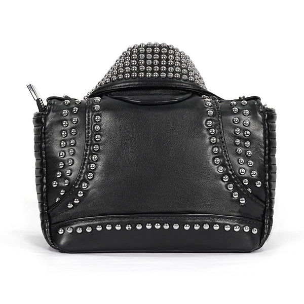 Heavy Metal Faux Leather Bag by Devil Fashion