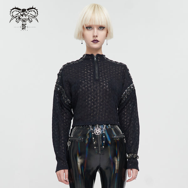 Riley Reaper Sweater Top by Devil Fashion