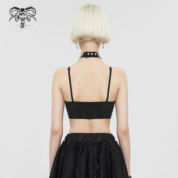 End Times Gothic Harness Crop Top by Devil Fashion