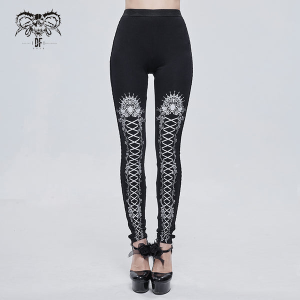 Queen Dollie Rose Leggings by Devil Fashion