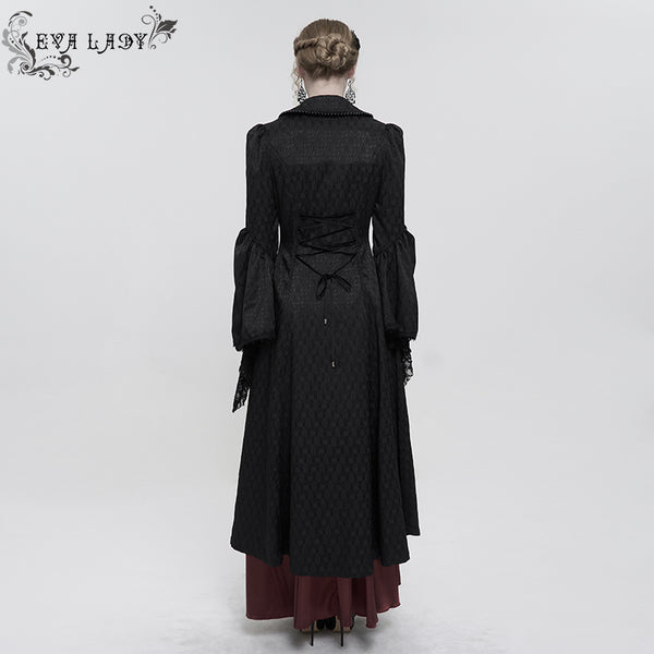 Belvedere Bell Sleeve Long Coat by Eva Lady