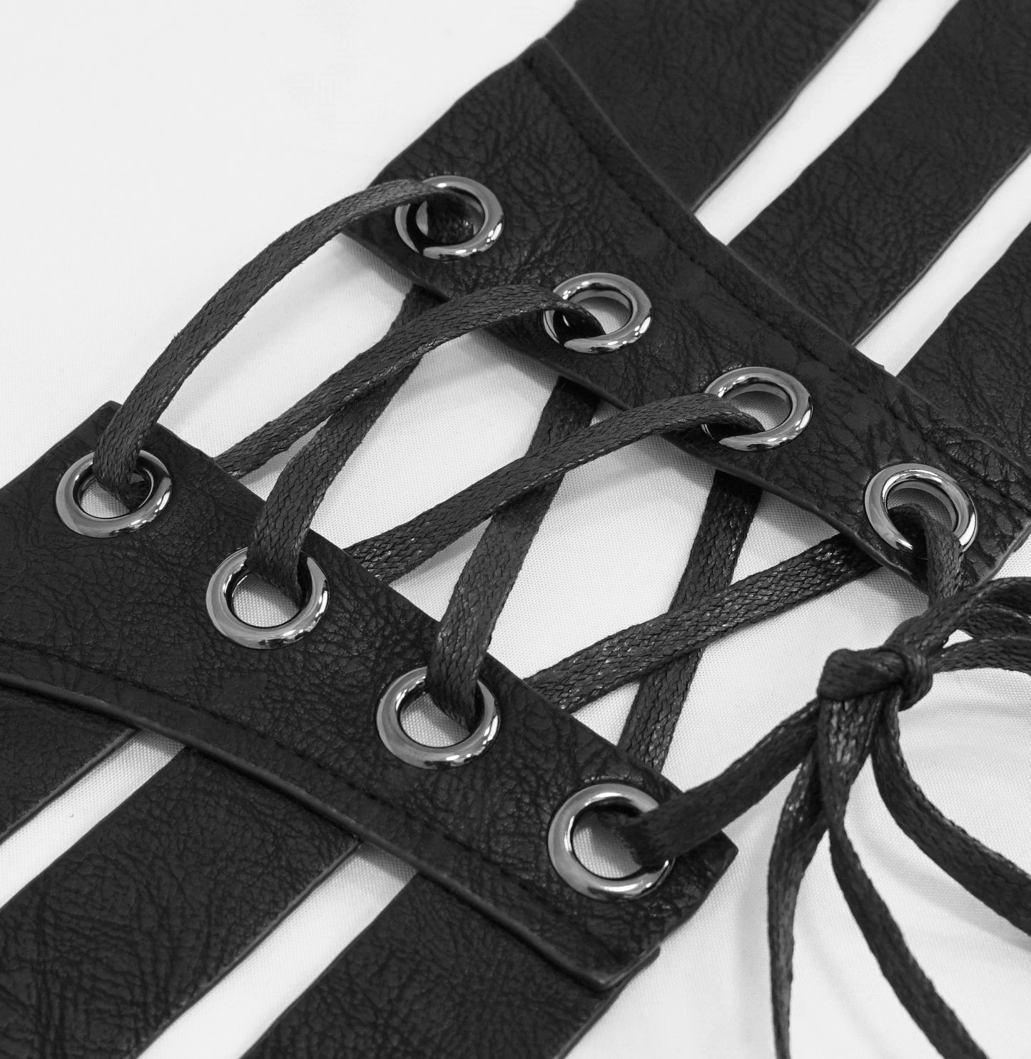 Forgotten Corpse Faux Leather Corset Belt by Devil Fashion