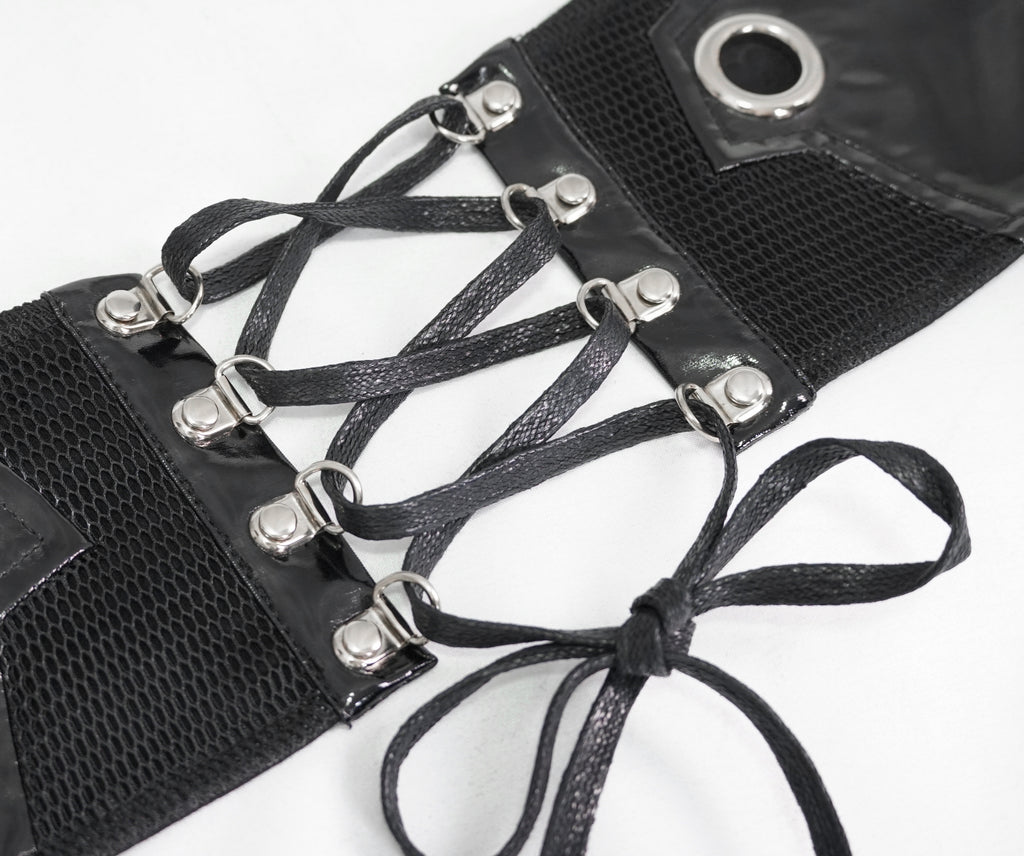 Forgotten Corpse Faux Leather Corset Belt by Devil Fashion – The
