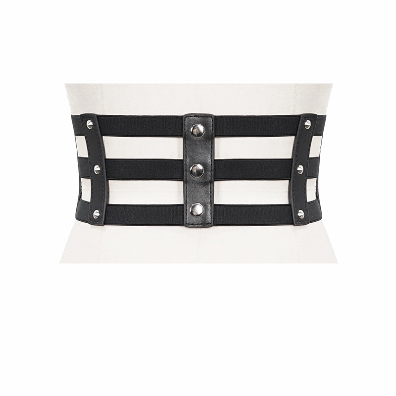 FAIOIN Adult Waist Belt with Head Skull Buckle Luxury Gothic Waist Belt  Fashion Belts Full Rhinestone Buckle Wide Belt 
