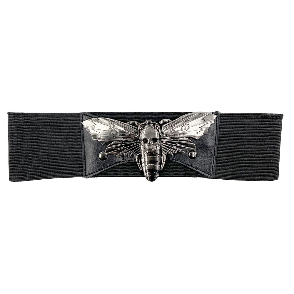 Death Moth Elastic Waist Belt by Kreepsville 666