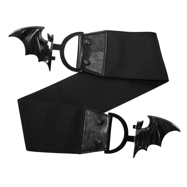 Elastic Waist Belt Bat Black by Kreepsville 666