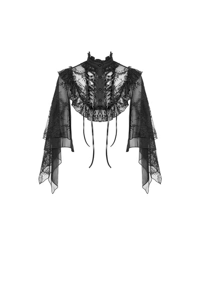 My Condolences Lace Capelet by Dark In Love