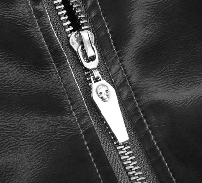 Chaos PU Leather Jacket by Devil Fashion