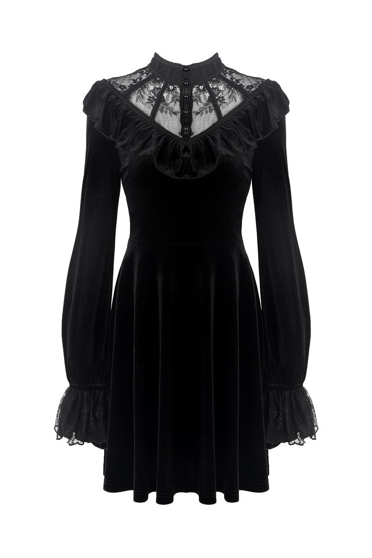 Good Mourning Velvet Dress by Dark In Love