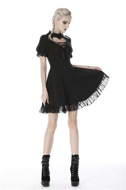 Sweetheart Lace Up Dress by Dark In Love