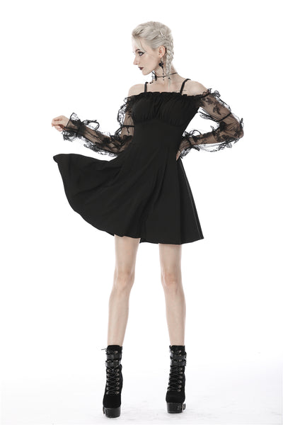 Dark Pixie Off-Shoulder Dress by Dark In Love