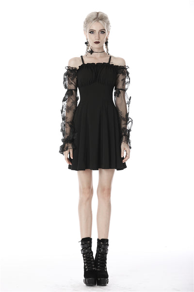 Dark Pixie Off-Shoulder Dress by Dark In Love