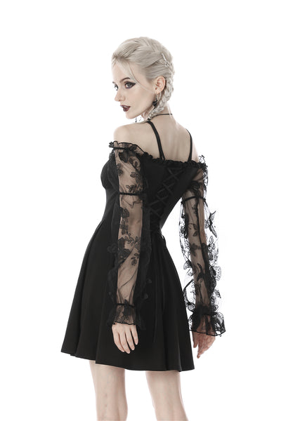Dark Pixie Off-Shoulder Dress by Dark In Love