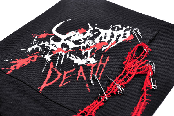 Crimson Death Skull Overall Dress by Dark In Love