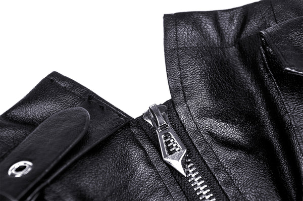 Reap What You Sow PU Leather Dress by Dark In Love