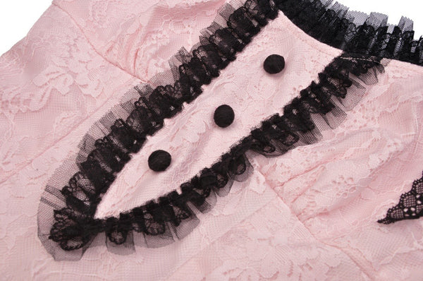Duchess Pink Lace Dress by Dark In Love