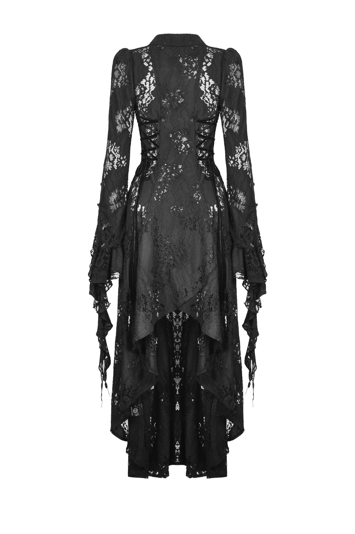 Midnight Rose Frilly Lace Cardigan Dress by Dark In Love