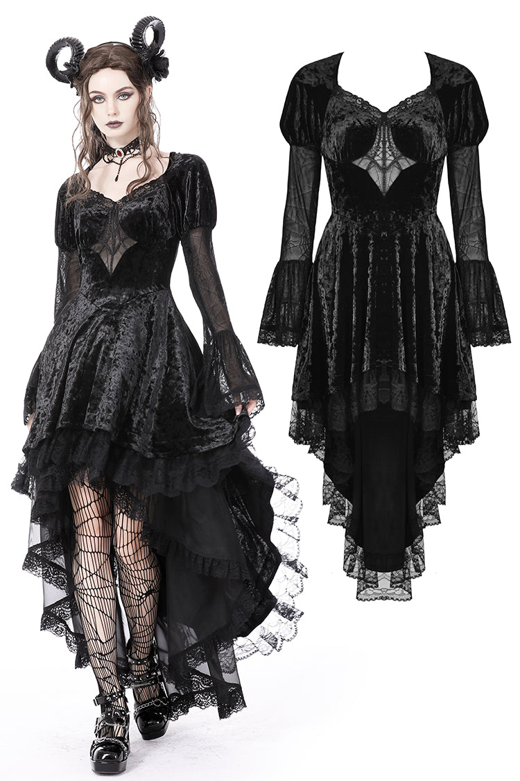 Spider Queen Velvet Dress by Dark In Love – The Dark Side of Fashion