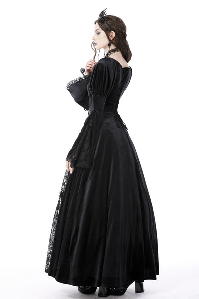 Send A Raven Velvet Lace Dress by Dark In Love