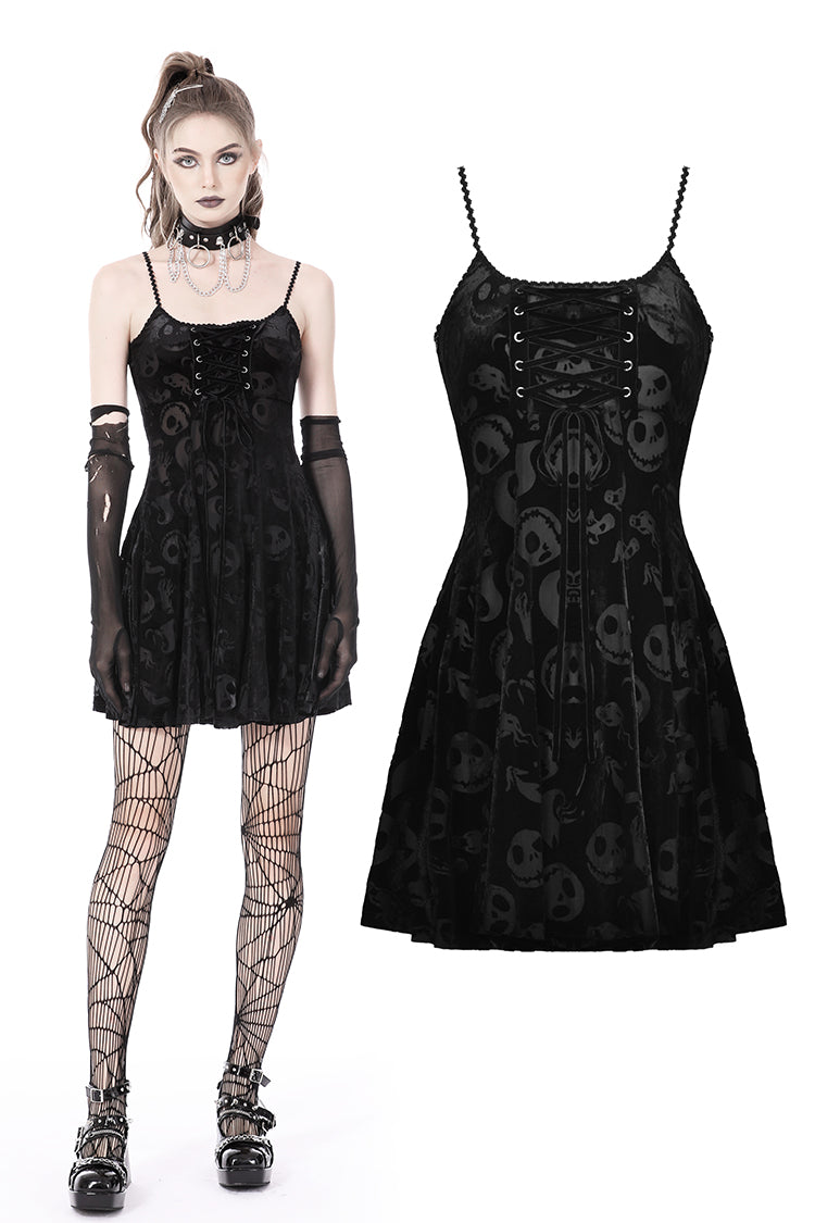 Spooky Nightmare Skull Dress by Dark In Love