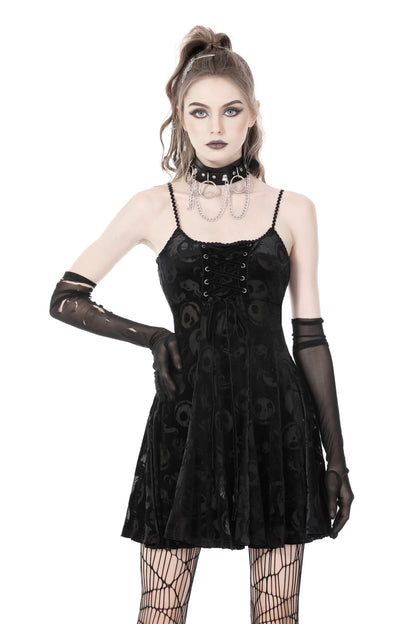 Spooky Nightmare Skull Dress by Dark In Love