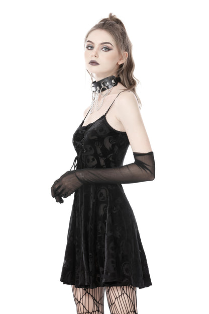 Spooky Nightmare Skull Dress by Dark In Love